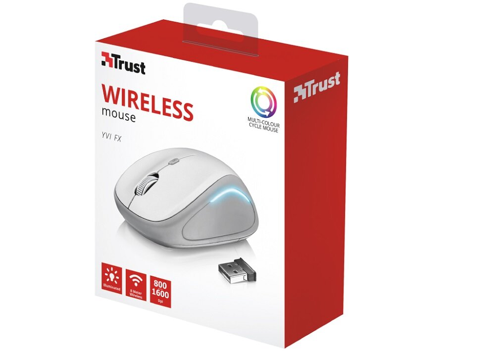 Mysz TRUST Yvi - sensor optyczny uniwersalność precyzja działania
