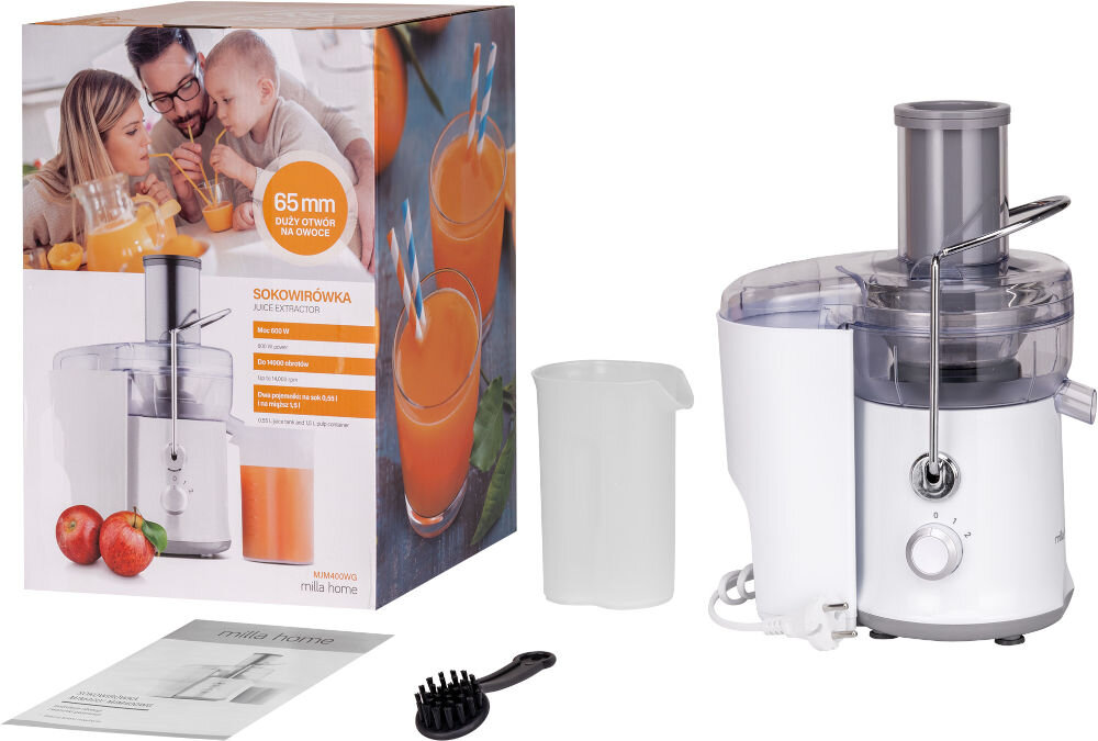 Sokowirowka MILLA HOME MJM400 zawartość opakowania