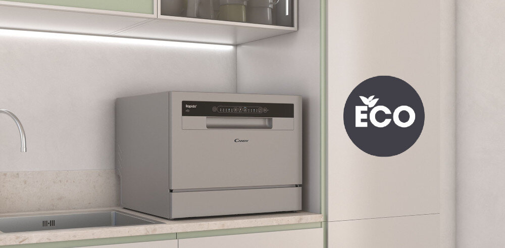 Zmywarka CANDY CP 6E51LS program eco mycie ekologiczne mniejsze zużycie wody oszczędności