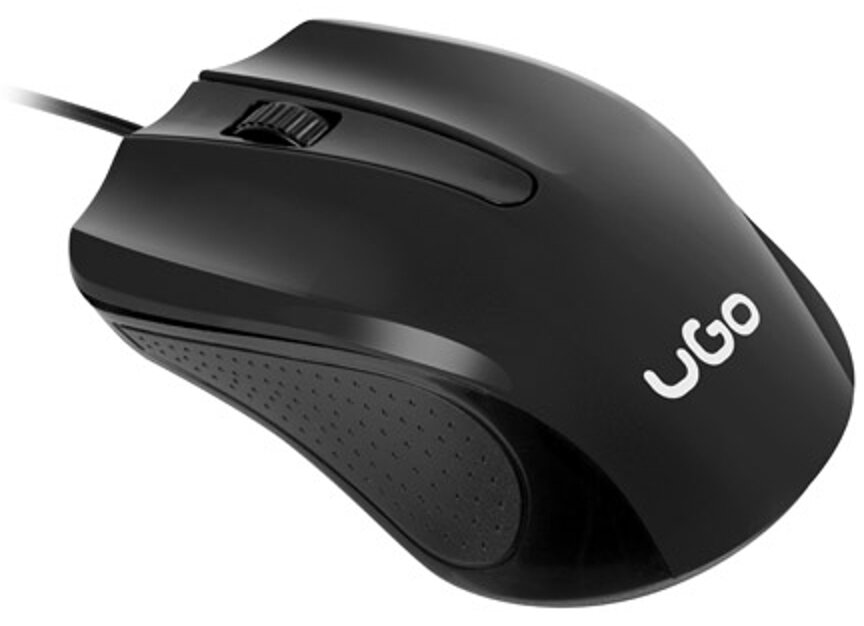 Mysz UGO UMY-1213 Czarny - sensor optyczny 1200 DPI uniwersalność precyzja działania