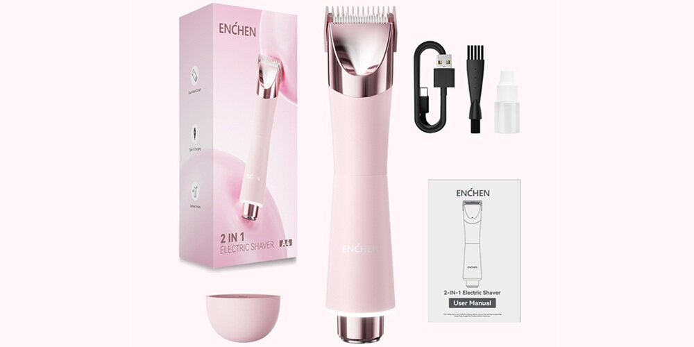 Golarka ENCHEN A4 Hair Removal zawartość zestawu, koniec opisu