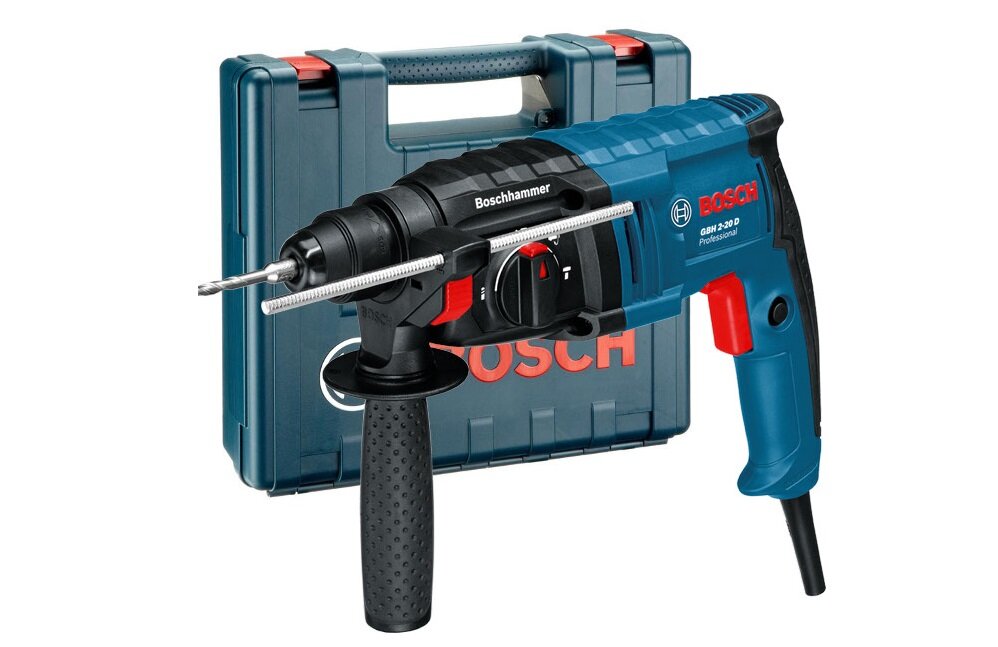 Młot udarowo obrotowy BOSCH GBH 2 20 D Professional Wygodne przechowywanie wyposażenie