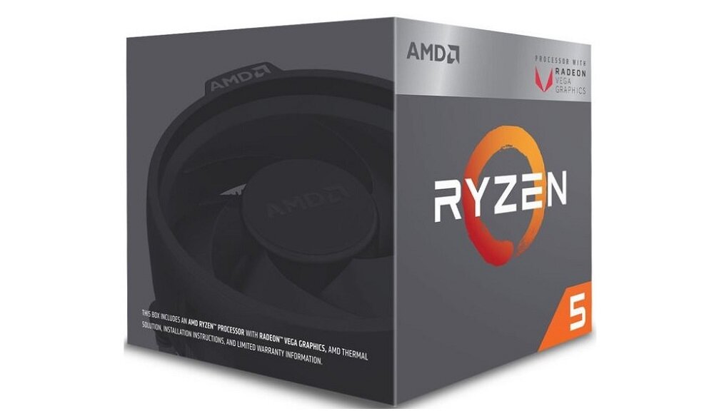 Procesor AMD Ryzen 5 2400G - wyglad ogólny przyśpiesozna czterordzeniowy procesor technologia SenseMi