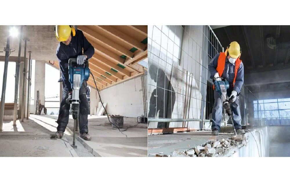 Młot udarowy BOSCH GSH 11 VC Professional silnik 1700 W  energia udaru 23 J waga skuteczna praca