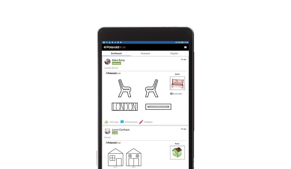Długopis 3D POLAROID Play Aplikacja