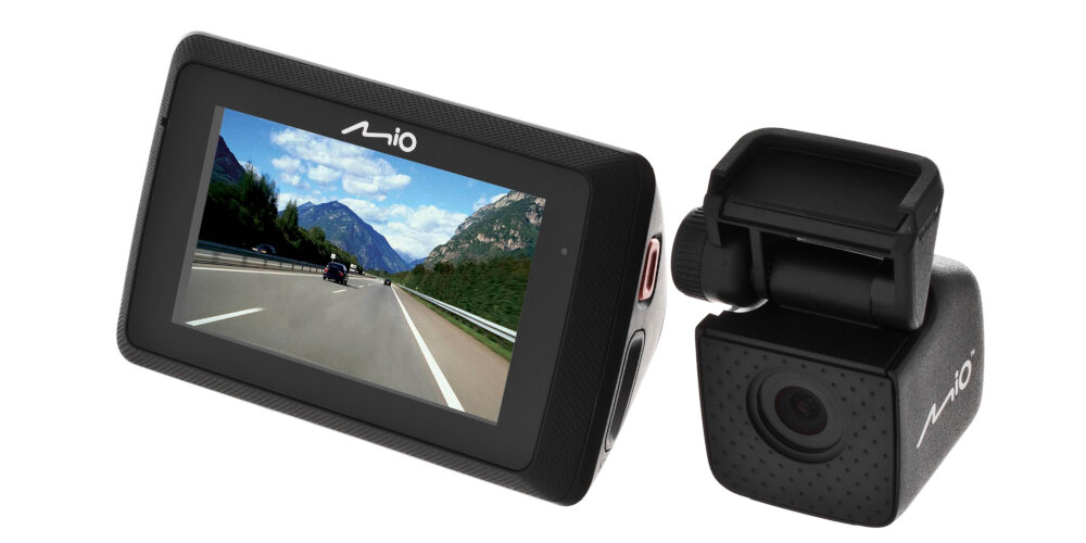 Wideorejestrator MIO MiVue 785 Kamera dodatkowa A20 tryb parkingowy zrodlo zasilania widocznosc