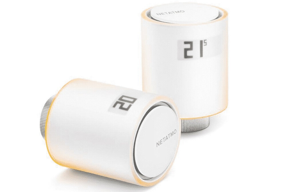 Głowice termostatyczne NETATMO Valves Set Wi-Fi szereg przydatnych funkcji wykrywanie otwartego okna funkcja BOOST inteligentna regulacja