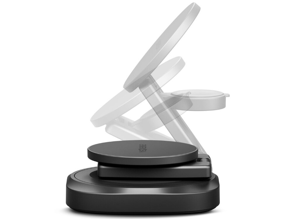 Ładowarka indukcyjna ENERGEA AluMag Gyro 360 25W
                grafika produktowa na białym tle zasilanie smartfon zegarek słuchawki technologia qi2 moc do 25w