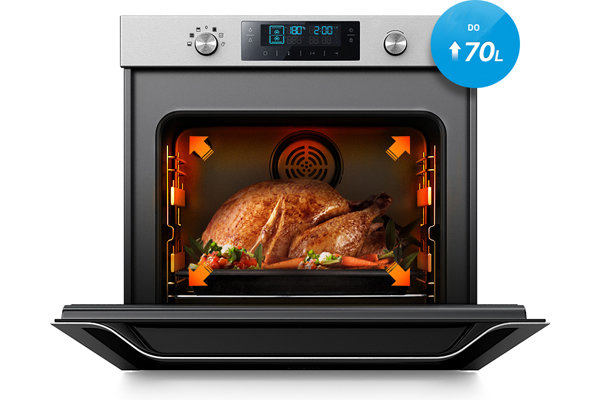 Piekarnik Dual Cook Ogrzewanie całego piekarnika
