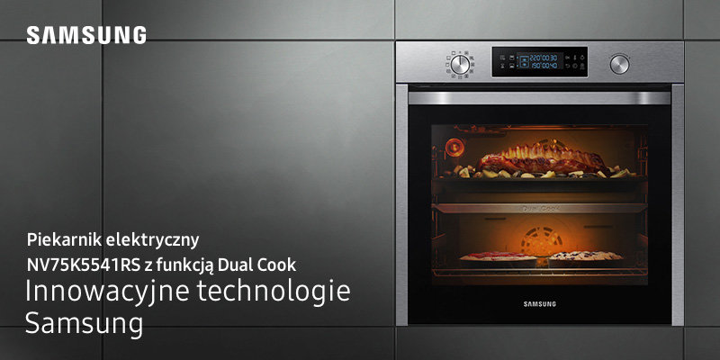 Piekarnik elektryczny z funkcją Dual Cook 70 l