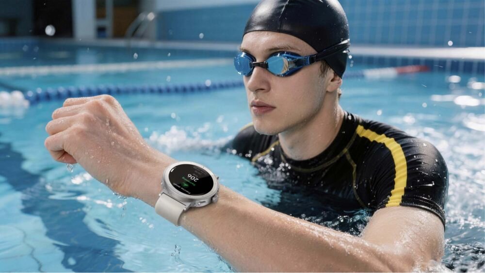 realme Watch S5 5ATM pływanie monitoring stylów wodoodporność trening basen