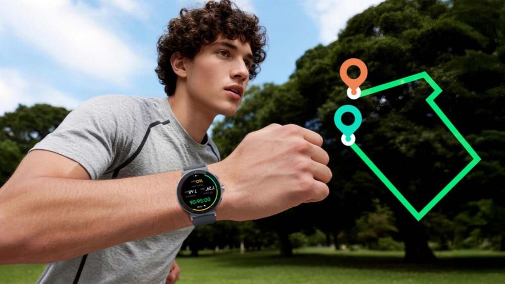 realme Watch S5 GPS GNSS kompas tryby sportowe bieganie śledzenie trasy