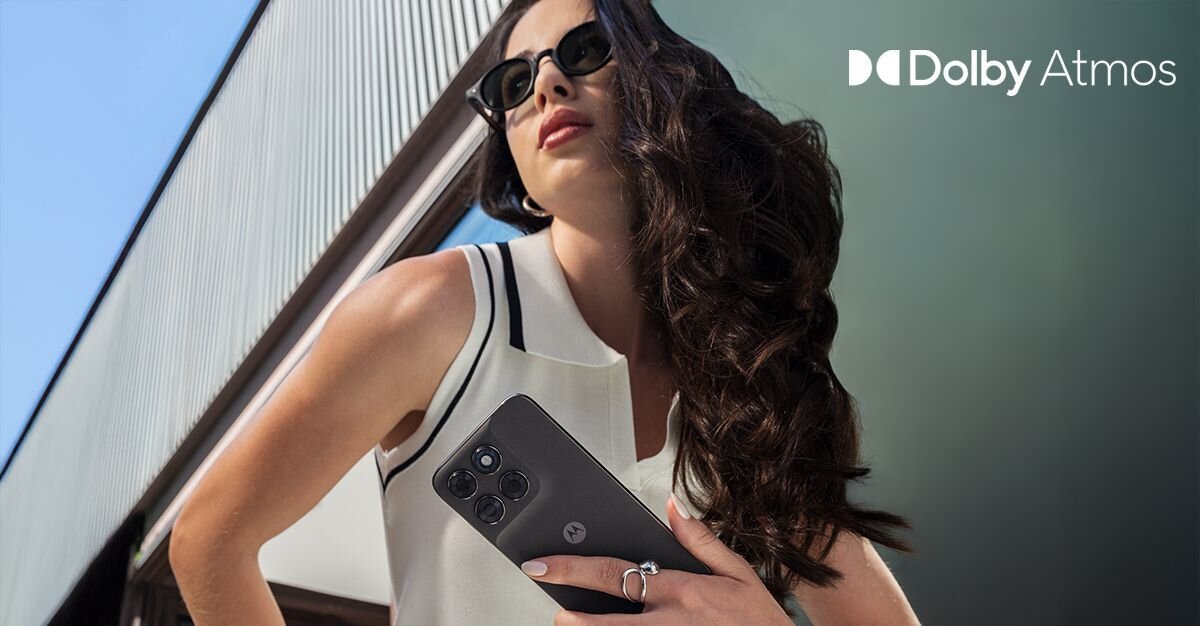 MOTOROLA Moto G77 Dolby Atmos głośniki stereo multimedia muzyka podcasty