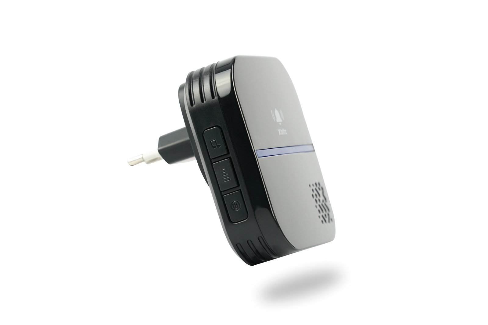 Dzwonek bezprzewodowy XBLITZ Kinetic Czarny  sygnał 100 metrów 50 metrów odbiorik sparować wiele nadajników 58 melodii dzwonków ding-dong