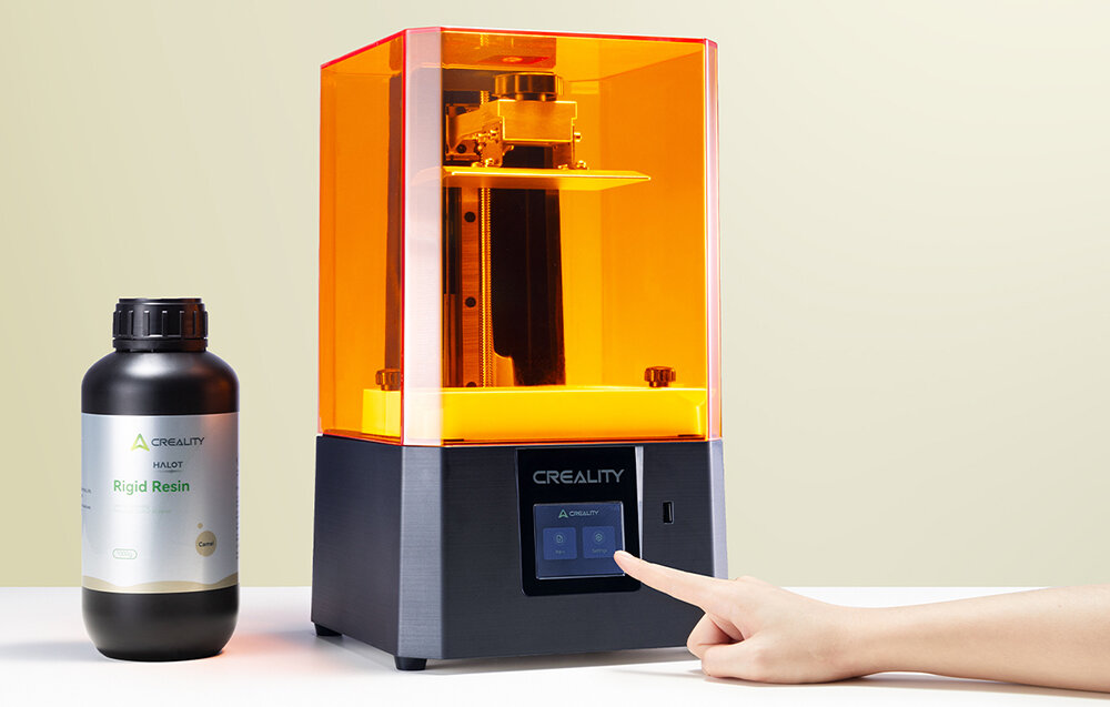 CREALITY Halot R6 początkujących i zaawansowanych twórców integralnemu źródłu światła stabilnej osi X wysoką precyzję wydruków Intuicyjna obsługa