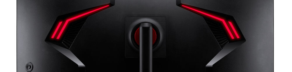 Monitor ACER Nitro XV345CURX0BMIIPPHX 34 cale 3440x1440px 200Hz 0.5 ms [GTG] Curved zbliżenie na elementy RGB na białym tle podświetlenie dopasowanie do własnych preferencji wrażenia wizualne