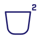 Ikona przedstawia niebieski kontur misy z cyfrą 2 w prawym górnym rogu.