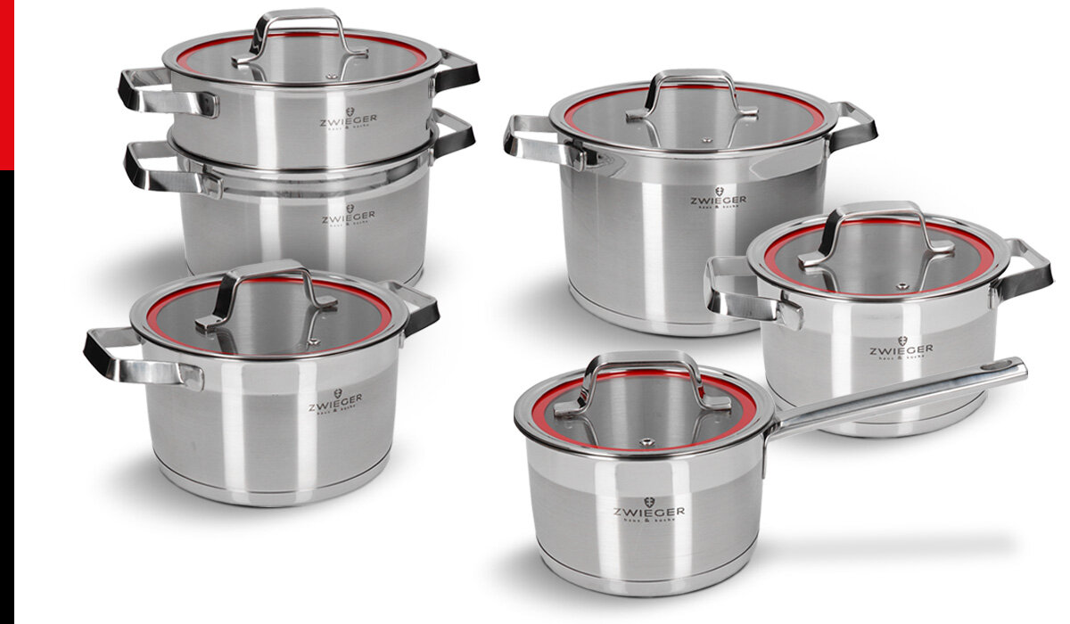 Zestaw garnków ZWIEGER Klassiker ZG8449 (11 elementów) elementy zestawu