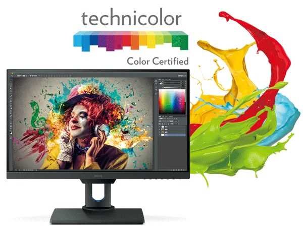 Monitor BENQ PD2500Q - Technologia Technicolor Color