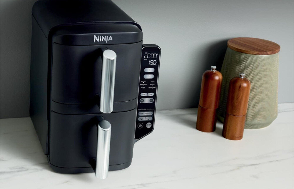 Air Fryer NINJA Double Stack SL300EU Czarny temperaturan zakres ustawienia możliwości moc długość kabla waga
