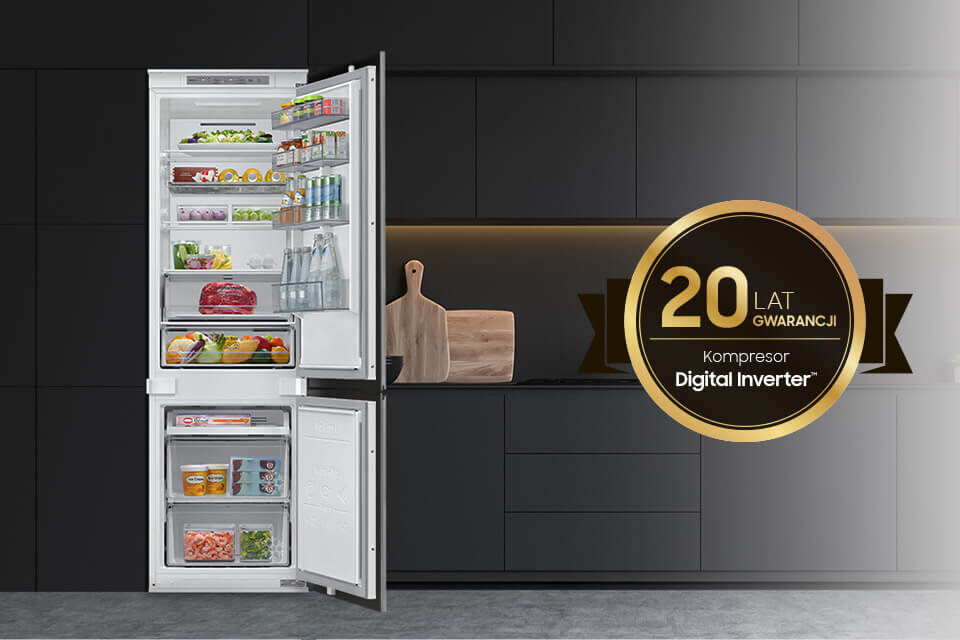 w lodówce brb70f26ces0eo zastosowano niezawodny kompresor Digital Inverter