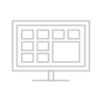 Telewizor TCL 98C6K - telewizor od frontu na czarnym tle