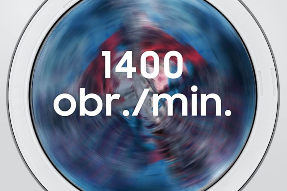 Wysokie obroty 1400 obr./min