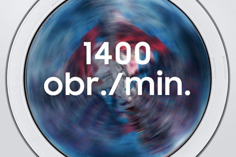 Wysokie obroty 1400 obr./min