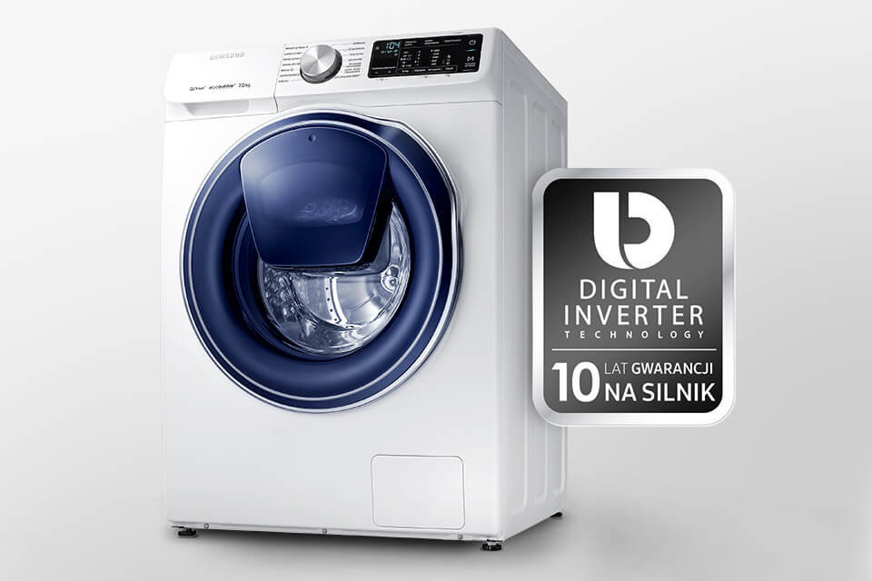 10 lat gwarancji - wytrzymały i energooszczędny. Silnik Digital Inverter