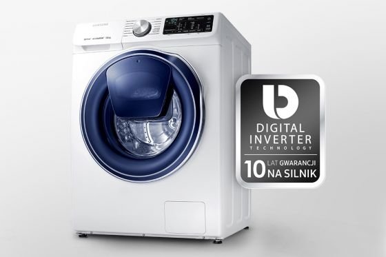 10 lat gwarancji - wytrzymały i energooszczędny. Silnik Digital Inverter