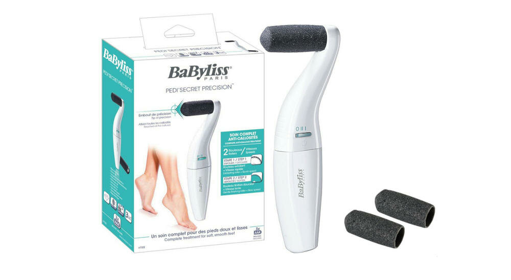 BABYLISS-H700E pilnik elektryczny stopy wodoodporny kąpiel gładka delikatna skóra rolki piłujące kryształki diamenty