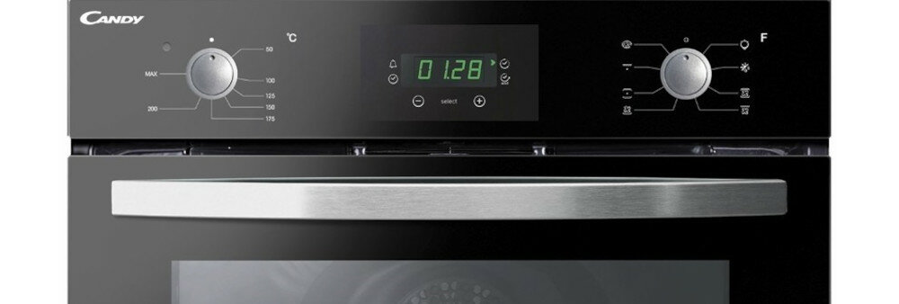 Piekarnik CANDY FCP625WXL  panel pokrętła chowane deisgn łatwe czyszczenie wygoda