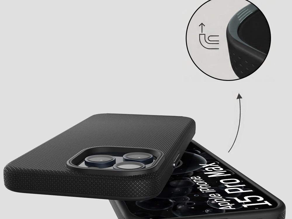 Etui 3MK Hardy Shockproof MagCase do Apple iPhone 15 Pro Max Czarny