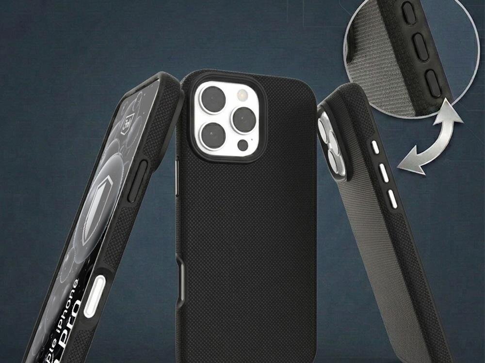 Etui 3MK Hardy Shockproof MagCase do Apple iPhone 16 Pro Czarny