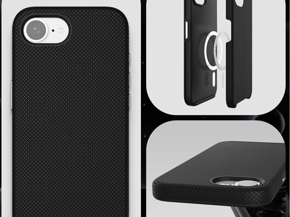 Etui 3MK Hardy Shockproof MagCase do Apple iPhone 16e-17e Czarny