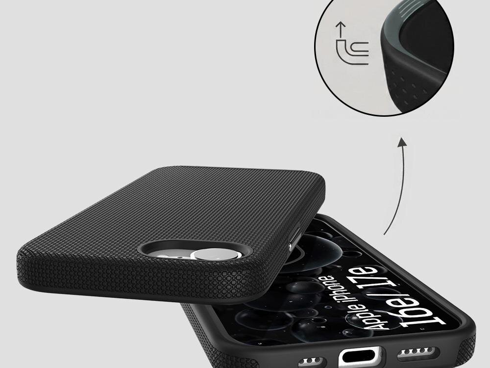 Etui 3MK Hardy Shockproof MagCase do Apple iPhone 16e-17e Czarny