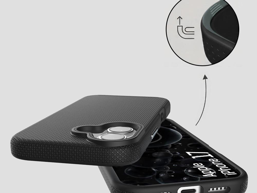 Etui 3MK Hardy Shockproof MagCase do Apple iPhone 17 Czarny