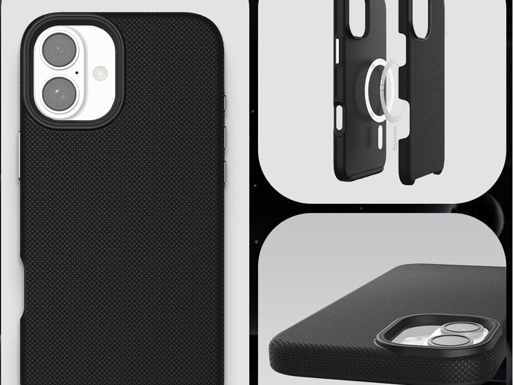 Etui 3MK Hardy Shockproof MagCase do Apple iPhone 16 Czarny