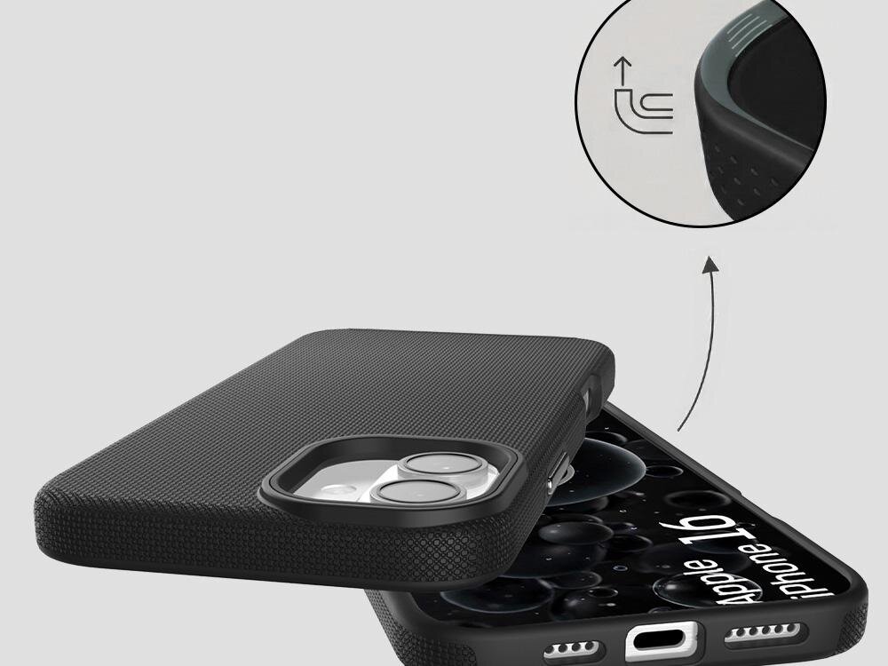 Etui 3MK Hardy Shockproof MagCase do Apple iPhone 16 Czarny