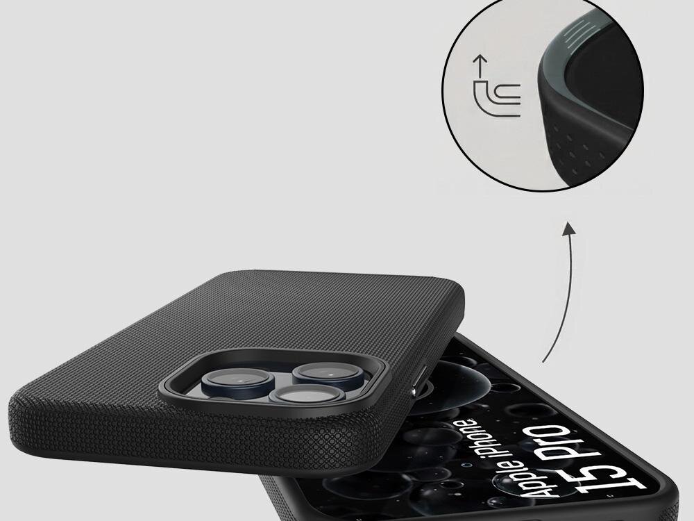 Etui 3MK Hardy Shockproof MagCase do Apple iPhone 15 Pro Czarny