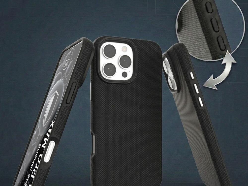 Etui 3MK Hardy Shockproof MagCase do Apple iPhone 16 Pro Max Czarny