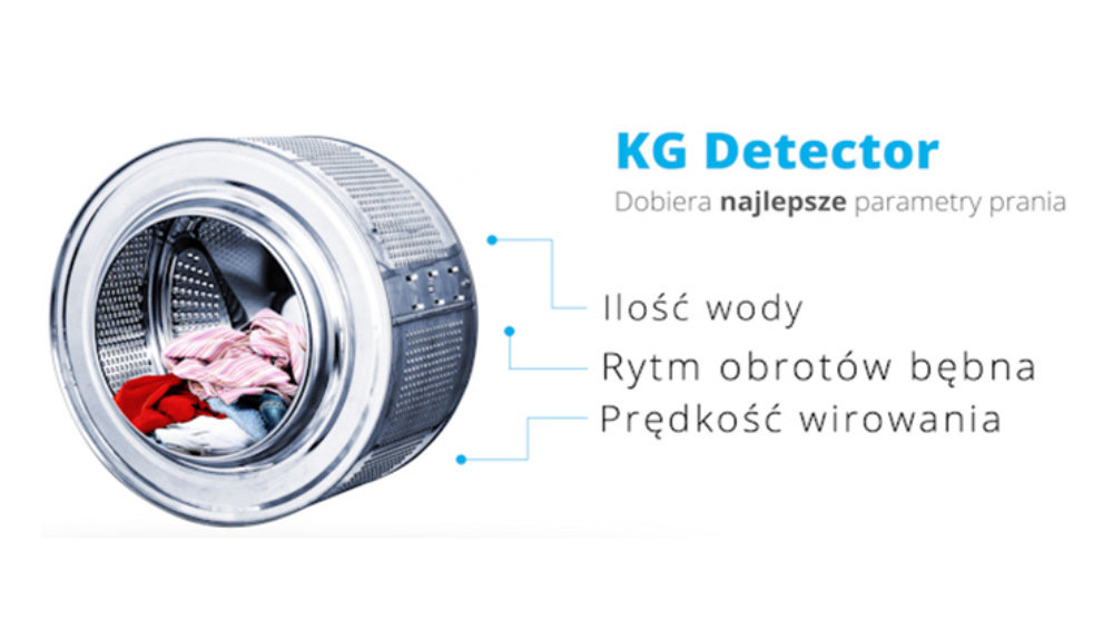 Pralka CANDY CST GP370D-S - Kg Detector