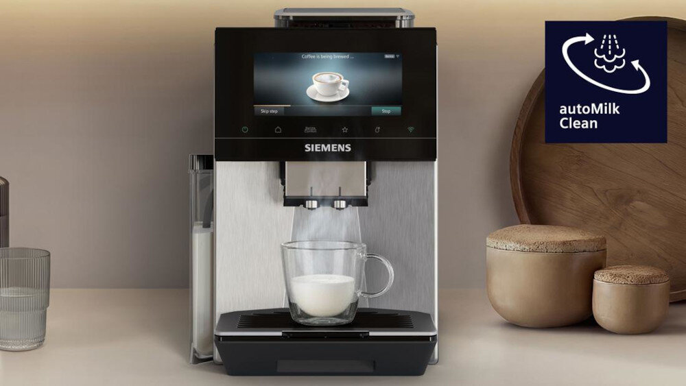 Ekspres SIEMENS  EQ.900 TQ927E05 iAroma (Cold Brew) sterowanie przez aplikacje HomeConnect sterowanie przez aplikacje HomeConnect Automatyczne czyszczenie system autoMilk Clean  system czyszczenia parowego z delikatną mleczną pianką