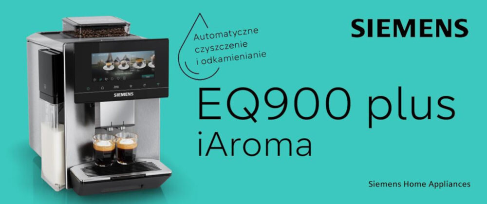 Ekspres SIEMENS EQ.900 TQ923EZ3 iAroma (Cold Brew) sterowanie przez aplikacje HomeConnect zdjęcie lifestyle Stylowa funkcjonalność