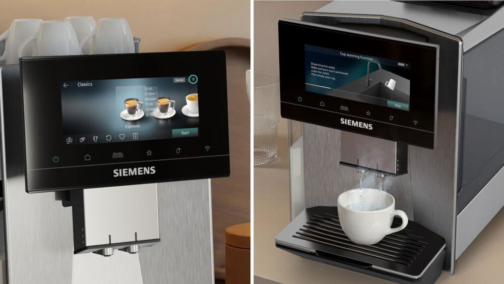 Ekspres SIEMENS EQ.900 TQ923EZ3 iAroma (Cold Brew) sterowanie przez aplikacje HomeConnect Aktywna taca grzewcza espresso od pierwszego do ostatniego łyku