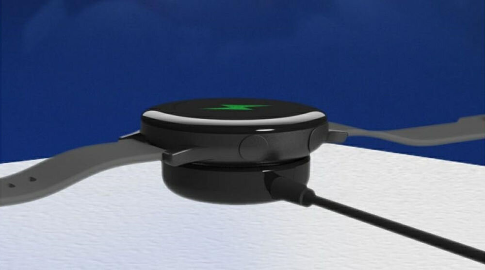 Ładowarka do smartwatcha BELINE do Samsung Galaxy Watch 1m Czarny, ladowarka beline samsung galaxy watch indukcyjna usb c szybkie ladowanie, Ładowanie smartwatcha na bezprzewodowej ładowarce.