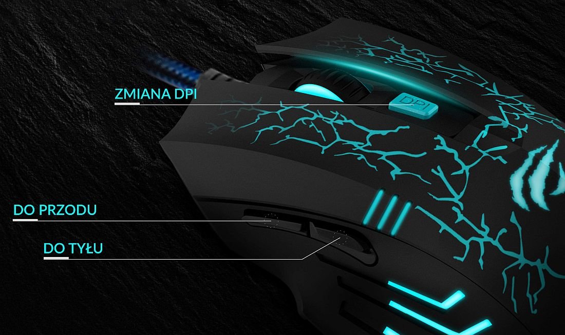 Mysz gamingowa HAVIT MS672 - design 
