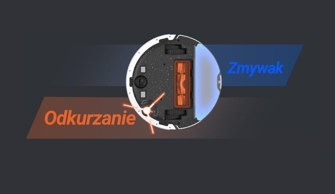 Robot sprzątający EZVIZ RE5 Plus Pełnowymiarowe czyszczenie oszczędność czas obowiazek odciążenie