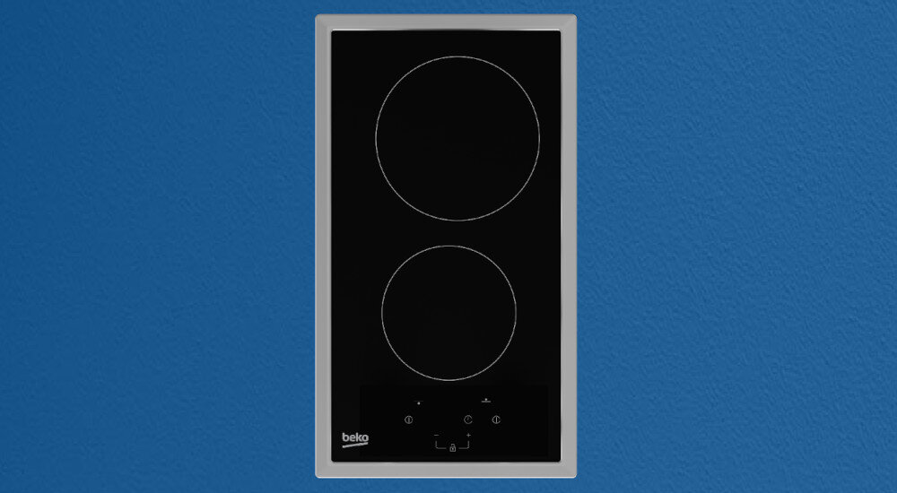 Płyta ceramiczna BEKO HDMC 32400 TX płyta ceramiczna 2 pola czarna stalowa ramka szkło ceramiczne