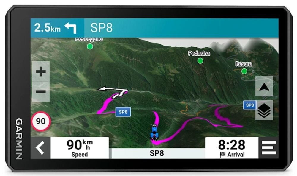 Nawigacja GARMIN Zumo XT2 wyświetlacz 